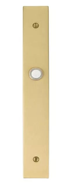 Door Accessories Collection 1-1/2" x 11" Stretto Brass Door Bell