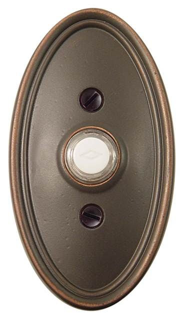 Emtek 2402 American Classic Door Bell w/ Oval Rosette