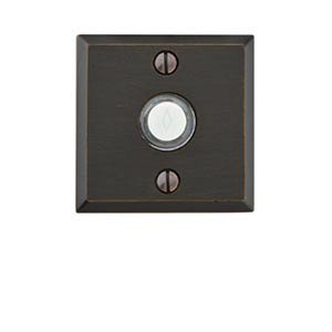 Emtek 2425 Rustic Door Bell w/ No. 6 Rosette