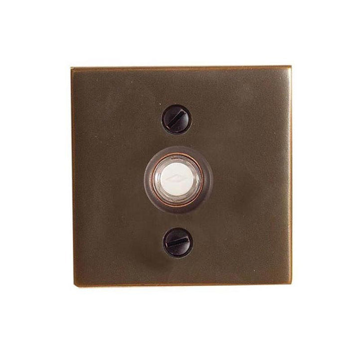 Emtek 2459 Contemporary Door Bell w/ Square Rosette