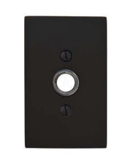 Emtek 2463 Contemporary Door Bell w/ Modern Rectangular Rosette