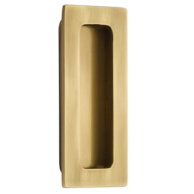 Modern Cabinet Hardware Collection 4" Modern Rectangular Flush Pull by Emtek