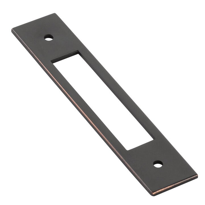 Modern Cabinet Hardware Collection 4" Centers Backplate for Pull  by Emtek