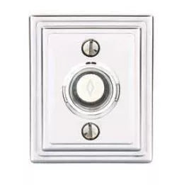 Emtek 2404 American Classic Door Bell w/ Wilshire Rosette