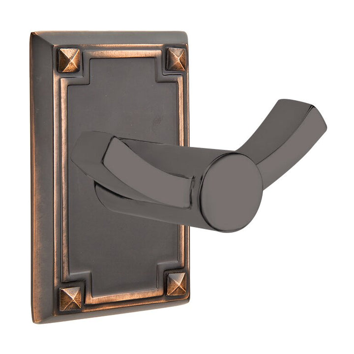 Modern Brass Collection Arts & Crafts Double Hook  by Emtek