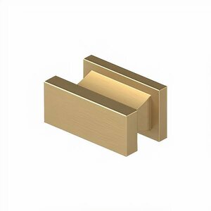 Deltana Architectural Hardware Contemporary Knob, Anvil, 3/4" x 1-1/2" x 7/8"