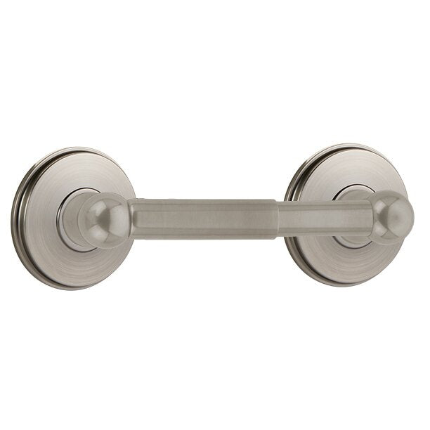 Traditional Brass Collection Spring Rod Tissue Holder with Watford Rosette by Emtek