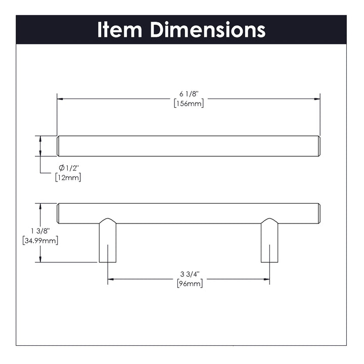 Belwith-Keeler Cabinet Hardware  Contemporary Bar Pulls Collection Pull 96 Millimeter Center to Center Royal Brass Finish