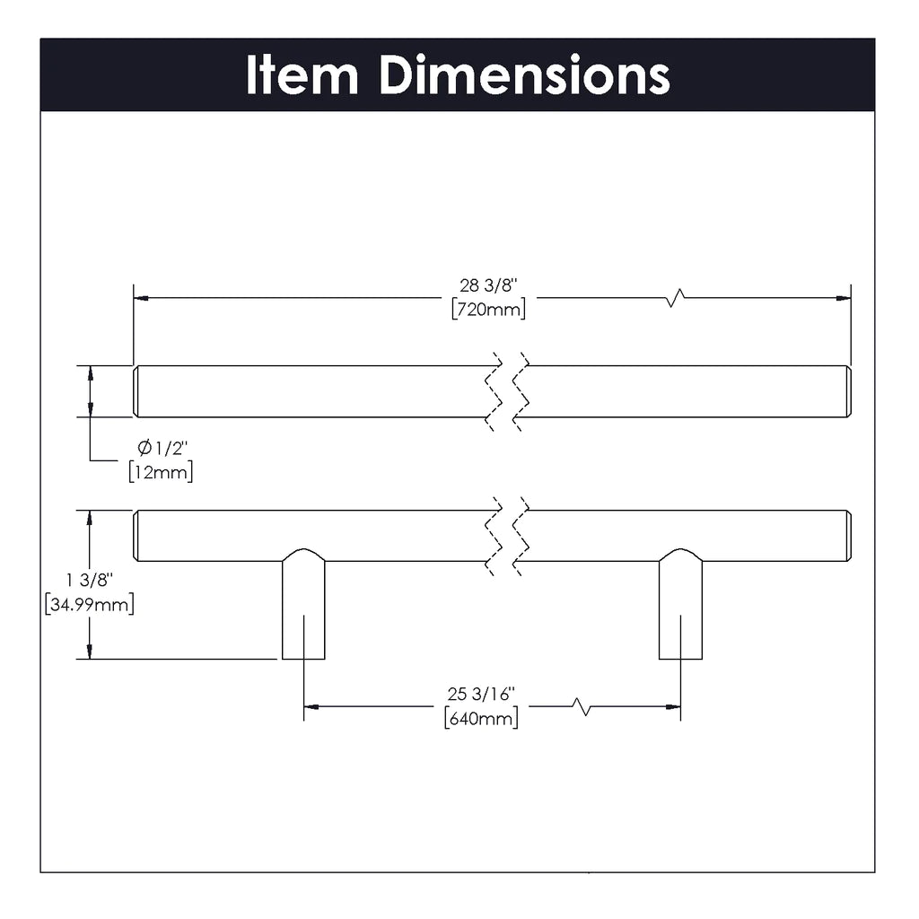 Belwith-Keeler Cabinet Hardware  Contemporary Bar Pulls Collection Pull 640 Millimeter Center to Center Royal Brass Finish