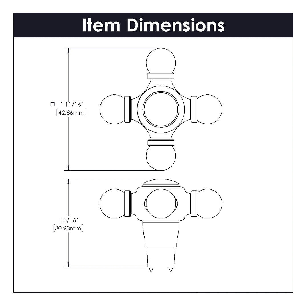 Belwith Keeler 1-5/8 Inch Fuller Knob