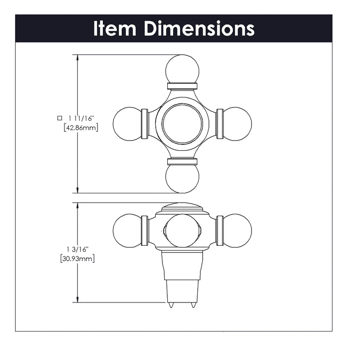 Belwith Keeler 1-5/8 Inch Fuller Knob