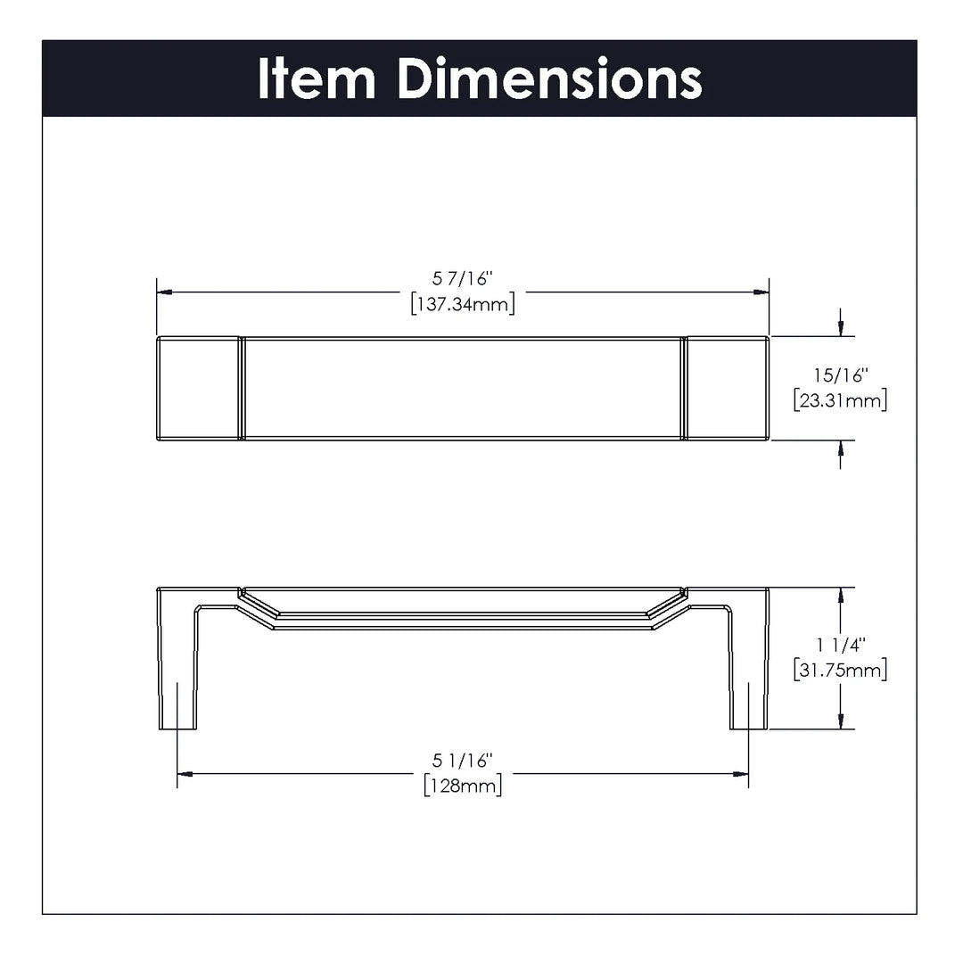 Belwith Keeler 5-1/16 inch (128mm) Center to Center Fuse Pull