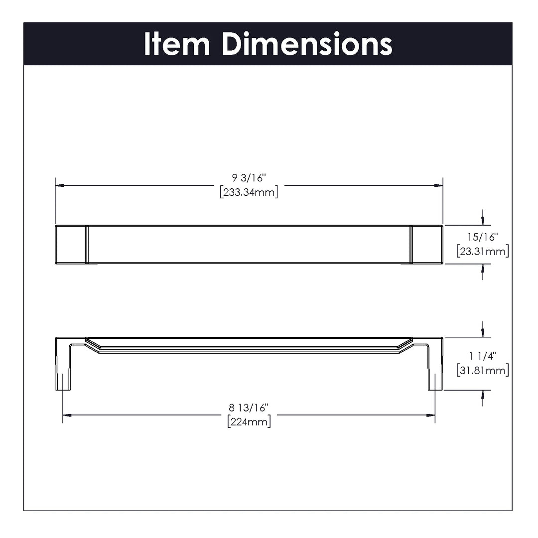 Belwith Keeler 8-13/16 inch (224mm) Center to Center Fuse Pull