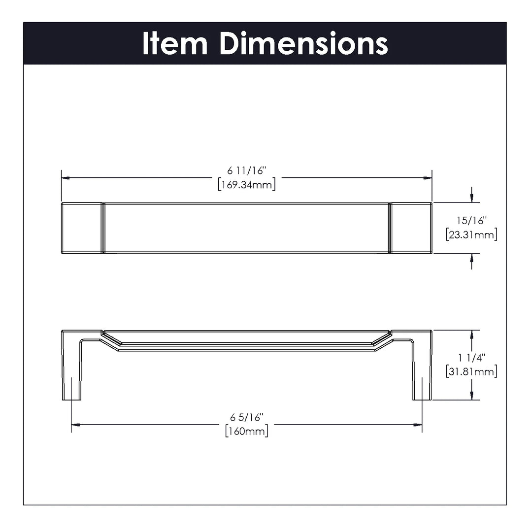 Belwith Keeler 6-5/16 inch (160mm) Center to Center Fuse Pull