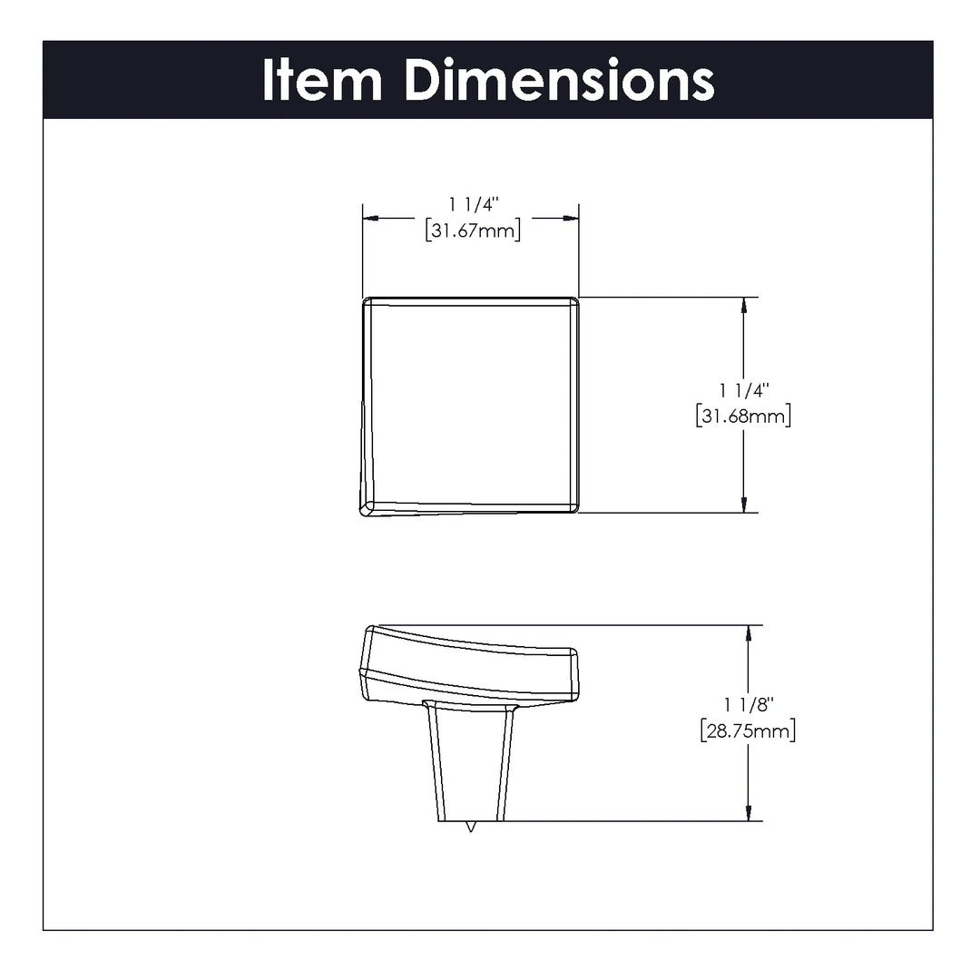 Belwith Keeler 1-1/4 inch Flex Knob