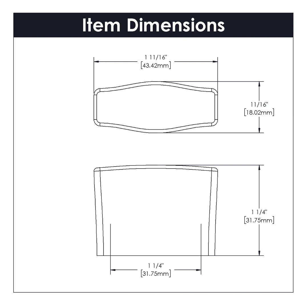 Belwith Keeler 1-1/4 inch Emerge Knob