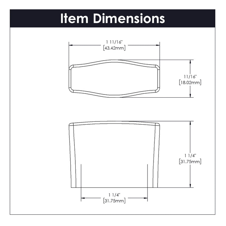 Belwith Keeler 1-1/4 inch Emerge Knob