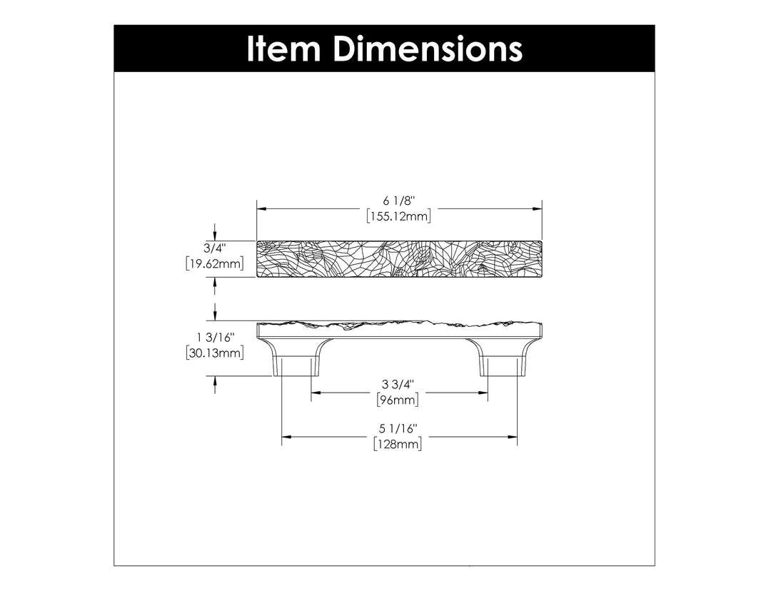 Belwith Keeler 3-3/4 inch (96mm) & 5-1/16 inch (128mm) Sandrine Pull