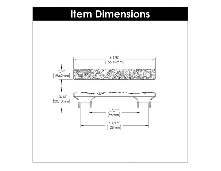 Belwith Keeler 3-3/4 inch (96mm) & 5-1/16 inch (128mm) Sandrine Pull