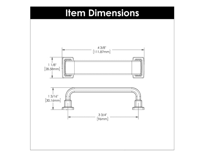 Belwith Keeler 96mm Brighton Pull