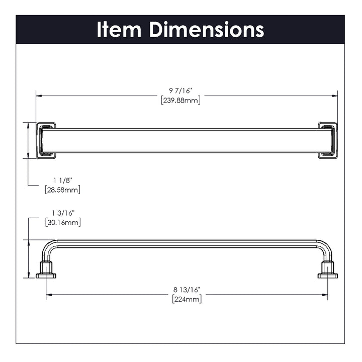 Belwith Keeler 8-13/16 Inch (224mm) Center to Center Brighton Collection Pull