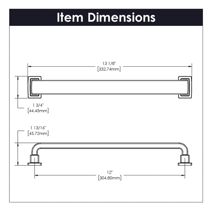 Belwith Keeler 12 Inch Center to Center Brighton Collection Appliance Pull