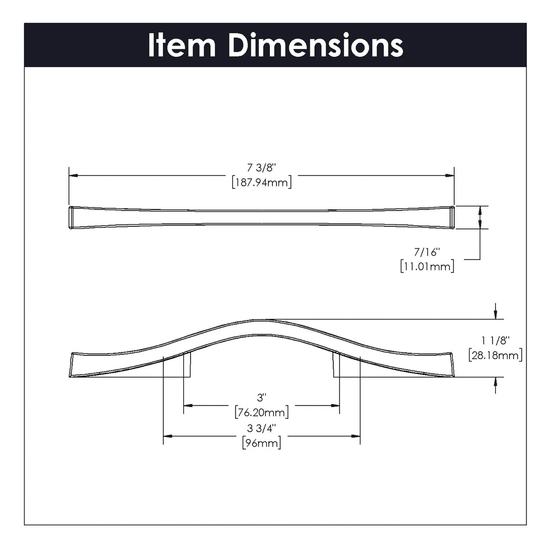 Bellwith Keeler 3 inch (76mm) & 3-3/4 inch (96mm) Emerge Pull