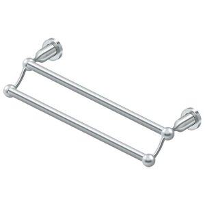 Deltana Architectural Hardware Bathroom Accessories 24" Double Towel Bar, Nobe Series