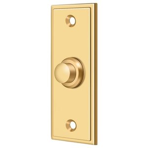 Deltana Architectural Hardware Door Accessories Bell Button, Rectangular Contemporary each