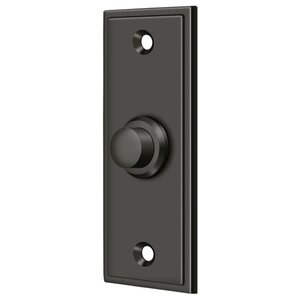 Deltana Architectural Hardware Door Accessories Bell Button, Rectangular Contemporary each