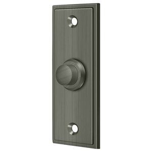 Deltana Architectural Hardware Door Accessories Bell Button, Rectangular Contemporary each