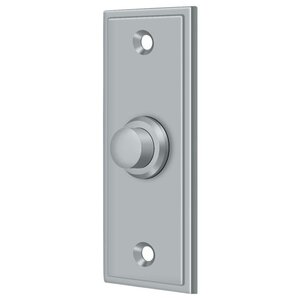 Deltana Architectural Hardware Door Accessories Bell Button, Rectangular Contemporary each