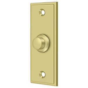 Deltana Architectural Hardware Door Accessories Bell Button, Rectangular Contemporary each