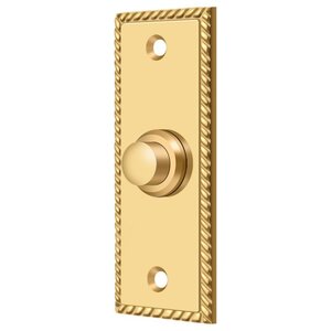 Deltana Architectural Hardware Door Accessories Bell Button, Rectangular Rope each