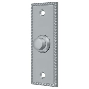 Deltana Architectural Hardware Door Accessories Bell Button, Rectangular Rope each