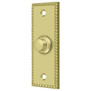 Deltana Architectural Hardware Door Accessories Bell Button, Rectangular Rope each