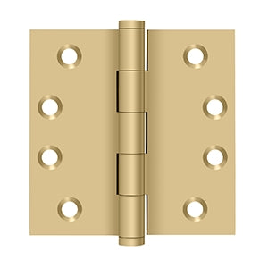 Deltana Architectural Hardware Solid Brass Hinges & Finials 4" x 4" Square Hinges pair