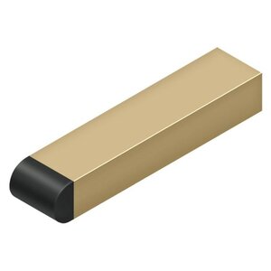 DELTANA HARDWARE 4" Contemporary Half-Cylinder Tip Baseboard Bumper, Solid Brass