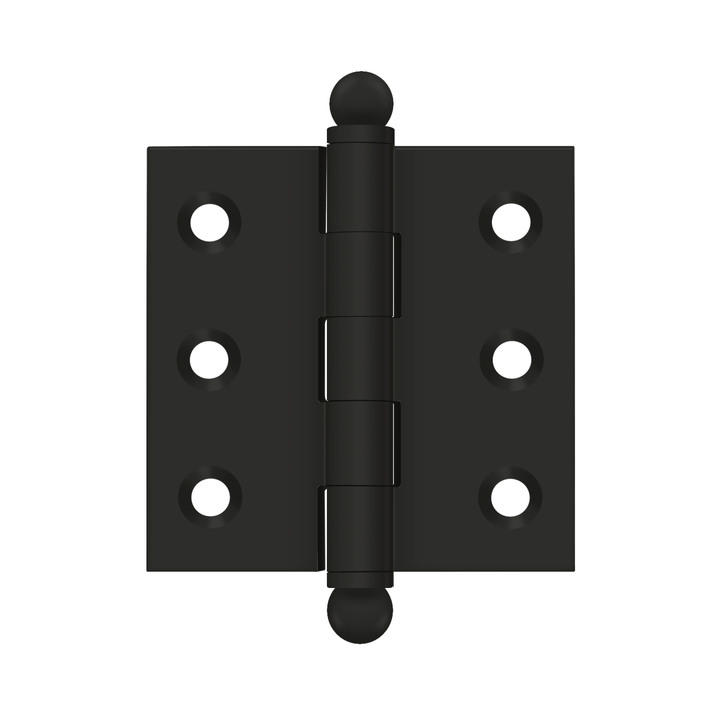 Deltana Architectural Hardware Specialty Solid Brass Hinges & Finials 2"x 2" Hinge, w- Ball Tips pair