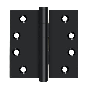 Deltana Architectural Hardware Solid Brass Hinges & Finials 4" x 4" Square Hinges pair