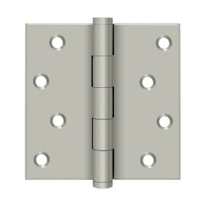 Deltana Architectural Hardware Solid Brass Hinges & Finials 4"X4" Square Hinges Residential - Zig-Zag pair