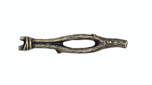 Buck Snort Lodge Decorative Hardware Cabinet  Pulls Large Twig Pull 2-15/16-in Center to Center