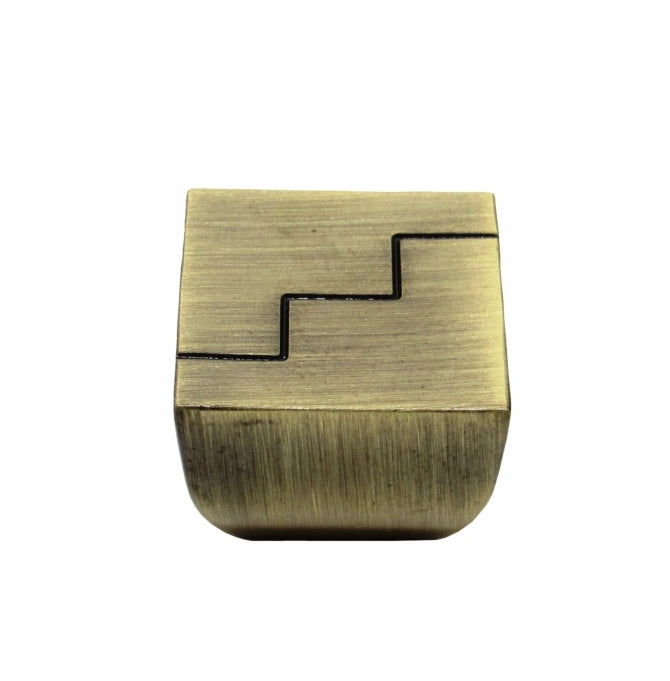 Buck Snort Lodge Square Zig-Zag  Cabinet Knob