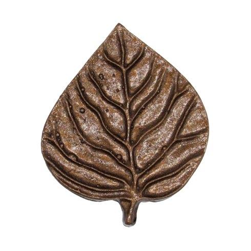 Buck Snort Lodge Decorative Hardware Cabinet Knobs and Pulls Single Aspen Leaf