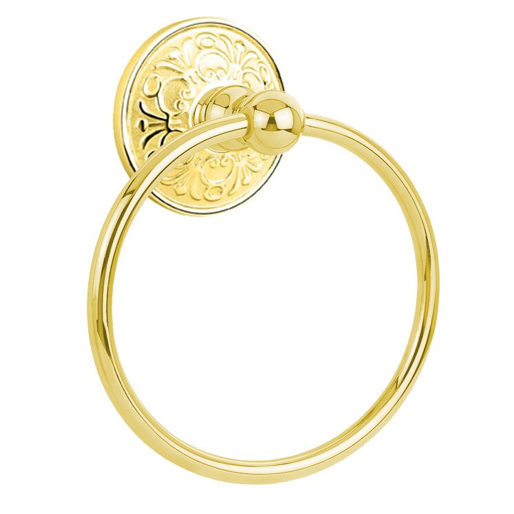 Traditional Brass Collection Lancaster Towel Ring by Emtek
