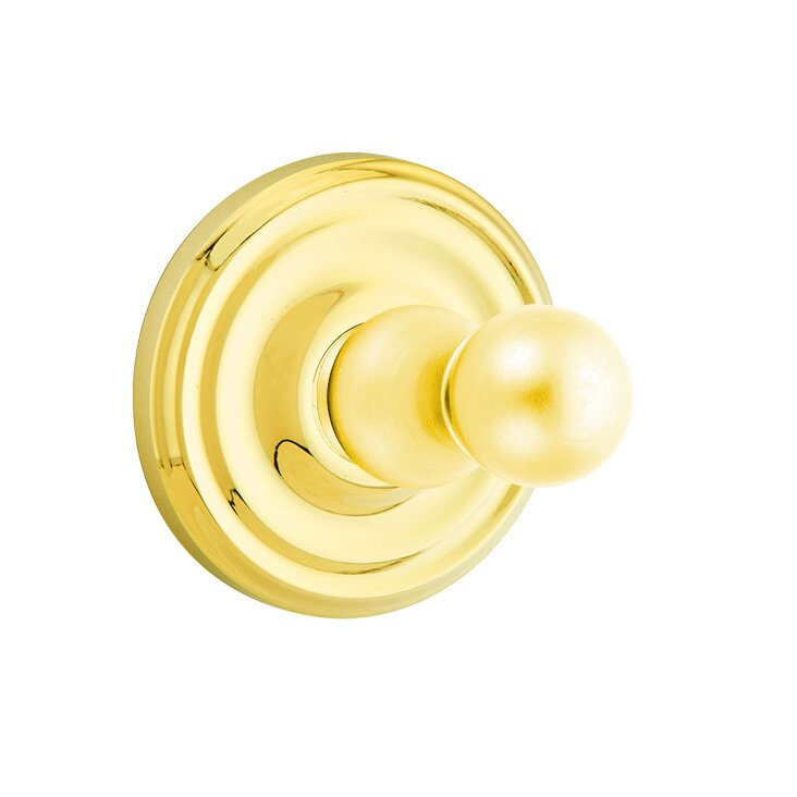 Traditional Brass Collection Regular Single Hook  by Emtek