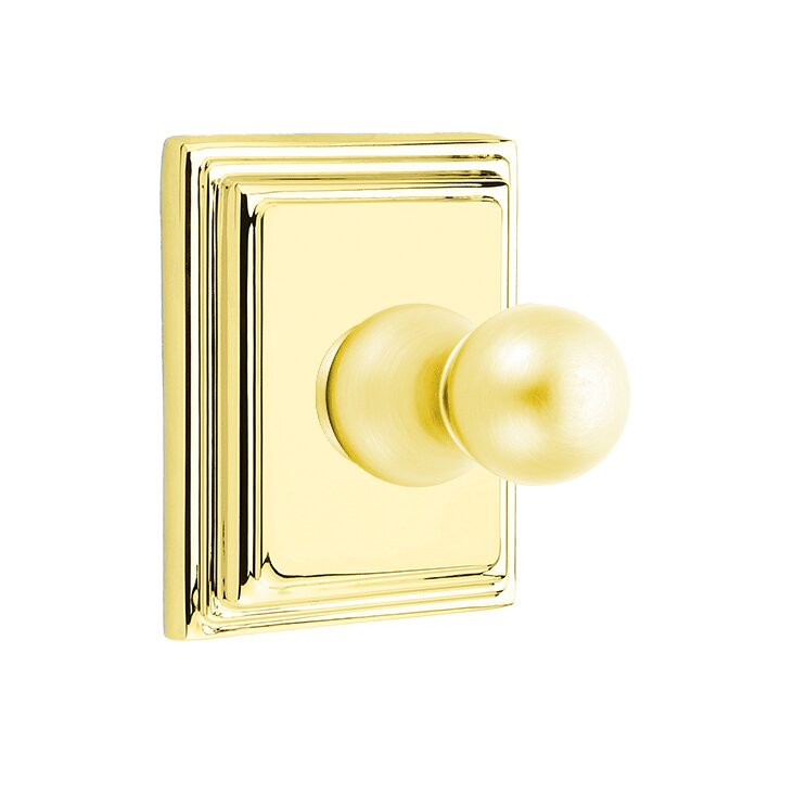 Traditional Brass Collection Wilshire Single Hook  by Emtek