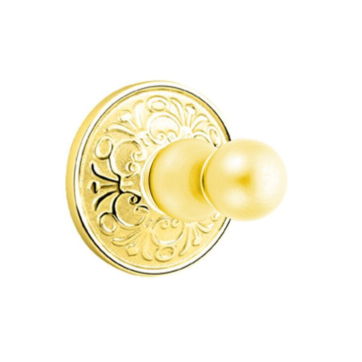 Traditional Brass Collection Lancaster Single Hook  by Emtek
