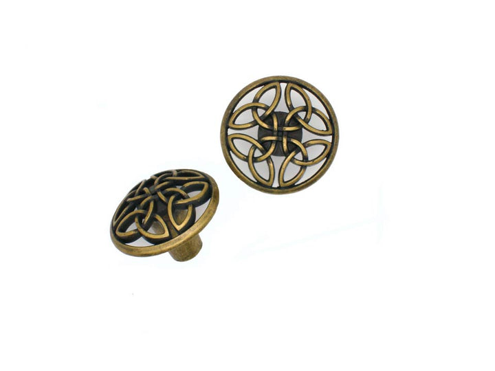 Buck Snort Lodge Decorative Hardware Celtic Style Cabinet Knob