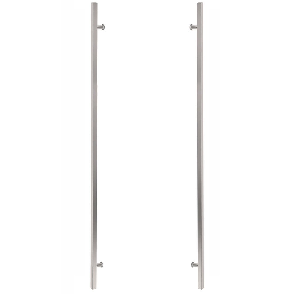 Stainless Steel Long Door Pulls Collection 36" Centers Back To Back Square Door Pull  by Emtek